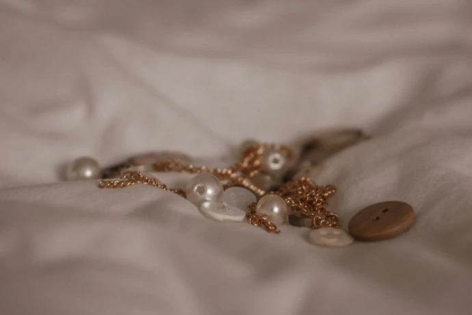 a close-up of a necklace